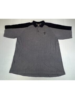 Vintage Harley-Davidson Nashville TN Men Size XL Grey Black Polo Shirt
